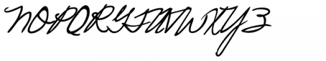 Pascal Handwriting Font UPPERCASE