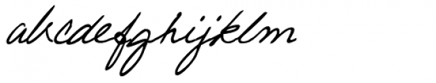 Pascal Handwriting Font LOWERCASE