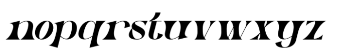 Pask Oblique Font LOWERCASE
