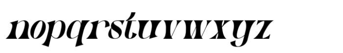 Pask Semi Condensed Oblique Font LOWERCASE