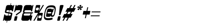 Pason Condensed Slant Font OTHER CHARS