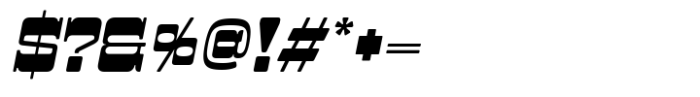 Pason Rounded Semi Expanded Slant Font OTHER CHARS