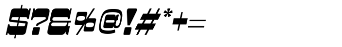 Pason Semi Expanded Slant Font OTHER CHARS