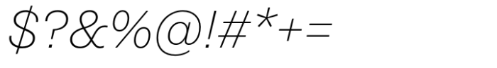 Passenger Sans Extralight Italic Font OTHER CHARS