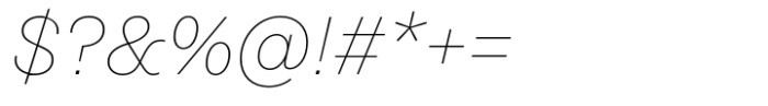 Passenger Sans Thin Italic Font OTHER CHARS