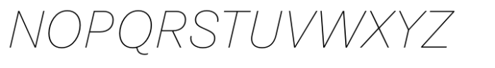 Passenger Sans Thin Italic Font UPPERCASE