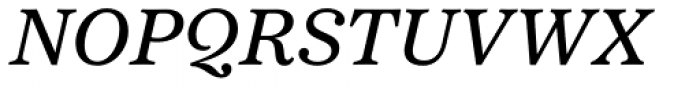 Passenger Serif Medium Italic Font UPPERCASE