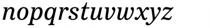 Passenger Serif Medium Italic Font LOWERCASE