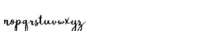 Passtyn Script Regular Font LOWERCASE