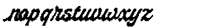 Pasta Monday Pixel Font LOWERCASE