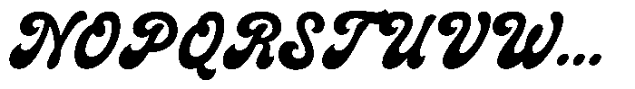 Pasta Monday Script Font UPPERCASE