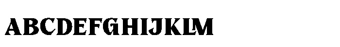 Pastel Trunk Serif Font UPPERCASE
