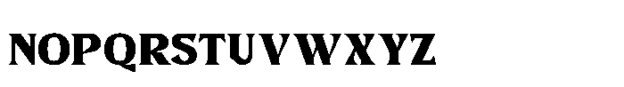 Pastel Trunk Serif Font UPPERCASE