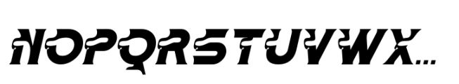 Pastglow Italic Font UPPERCASE