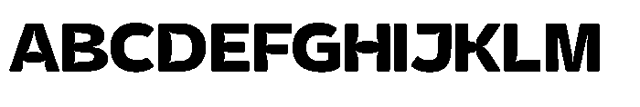Pastme Rounded  Regular Font UPPERCASE