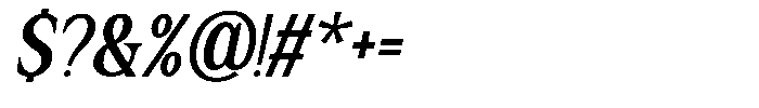 Patcher Italic Font OTHER CHARS