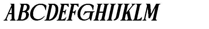 Patcher Italic Font UPPERCASE