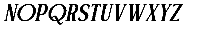 Patcher Italic Font UPPERCASE
