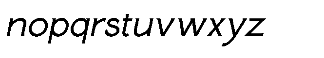 Paterna Italic Font LOWERCASE