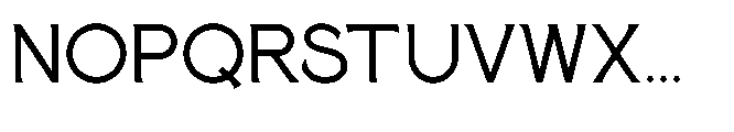 Paterna Regular Font UPPERCASE