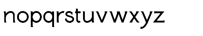 Paterna Regular Font LOWERCASE