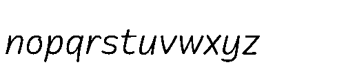 Pathomwai Italic Font LOWERCASE