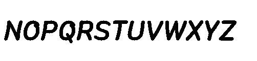 Pathomwai Semi Bold Italic Font UPPERCASE