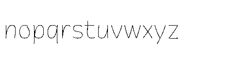 Pathomwai Thin Font LOWERCASE
