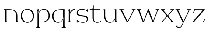 Patihan Serif Extralight Font LOWERCASE