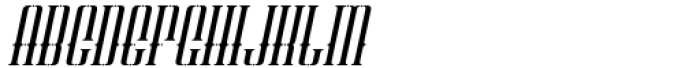 Patinas Stencil  Italic Font UPPERCASE
