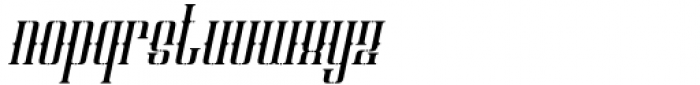 Patinas Stencil  Italic Font LOWERCASE