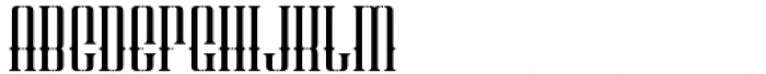 Patinas Stencil  Regular Font UPPERCASE