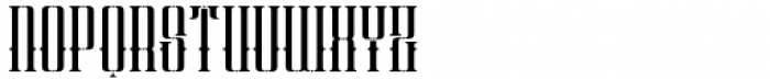 Patinas Stencil  Regular Font UPPERCASE