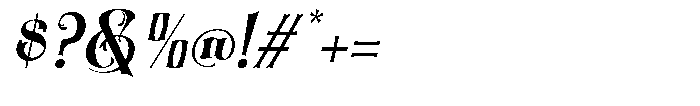 Patrajani Italic Font OTHER CHARS