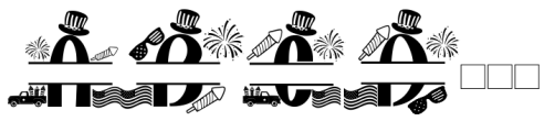 Patriotic History Monogram Only Font UPPERCASE