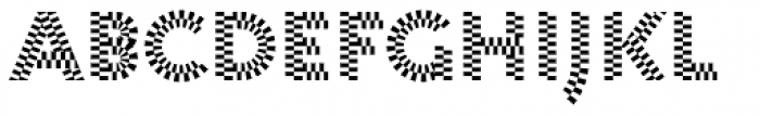 Pattern No2 Coarse Bold Font LOWERCASE
