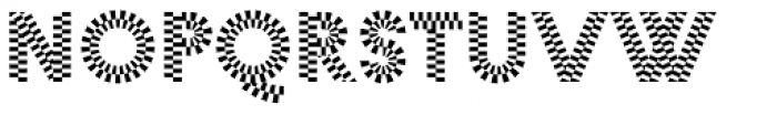Pattern No2 Coarse Bold Font LOWERCASE