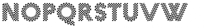 Pattern No3 Coarse Bold Font LOWERCASE