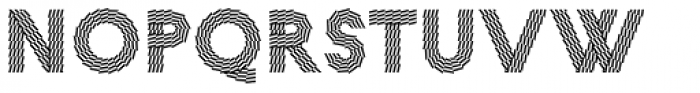 Pattern No4 Coarse Bold Font LOWERCASE