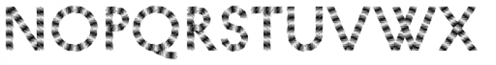 Pattern No5 Fine Regular Font LOWERCASE