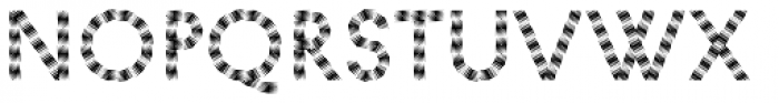 Pattern No5 Medium Regular Font LOWERCASE