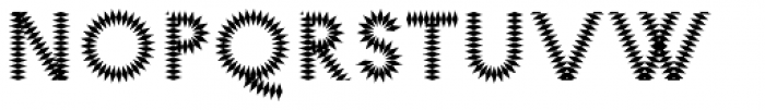 Pattern No6 Coarse Bold Font LOWERCASE
