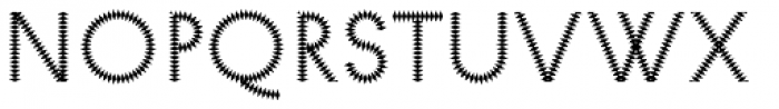 Pattern No6 Medium Regular Font LOWERCASE