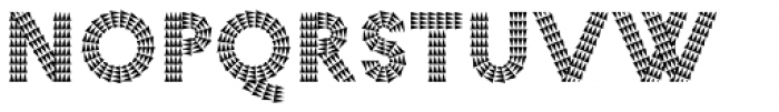 Pattern No7 Coarse Bold Font LOWERCASE