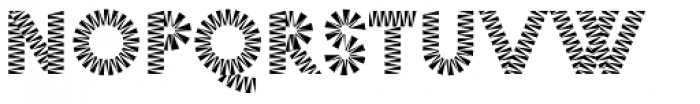 Pattern No8 Coarse Bold Font LOWERCASE