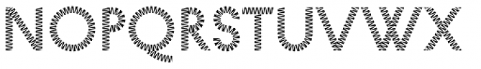 Pattern No8 Medium Regular Font LOWERCASE