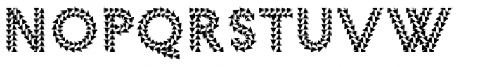 Pattern No9 Coarse Bold Font LOWERCASE