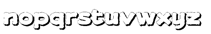 Patuk Grent Extrude Font LOWERCASE