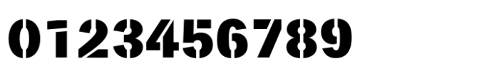 Paul Grotesk Stencil Black Font OTHER CHARS
