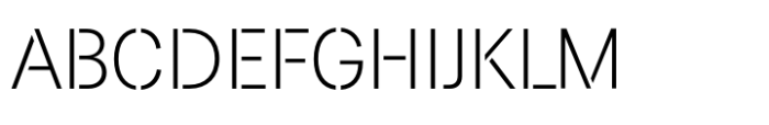 Paul Grotesk Stencil Light Font UPPERCASE